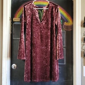 a.n.a crushed velvet dress
